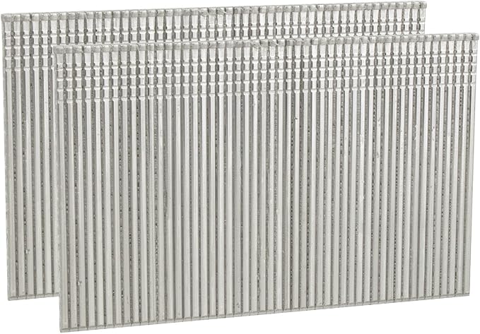 Freeman Stainless Steel Straight Finish Nails | 16 Gauge | 2" | Glue Collated | 1,000 Count | Indoor & Outdoor | Trim, Moulding, Cabinetry, Furniture Construction, Door & Window Casing | SSSF16-2