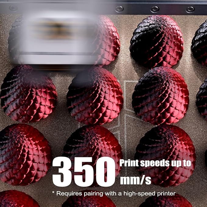OVV3D Silk PLA 3D Printer Filament Bundle 250g x 4 Spools, Shiny Dual Color Filament 1.75mm Pack, Multi Color Change 3D Printing Filament, High Gloss Shine, 4 Pack (Black - Purple, Red, Green, Blue)