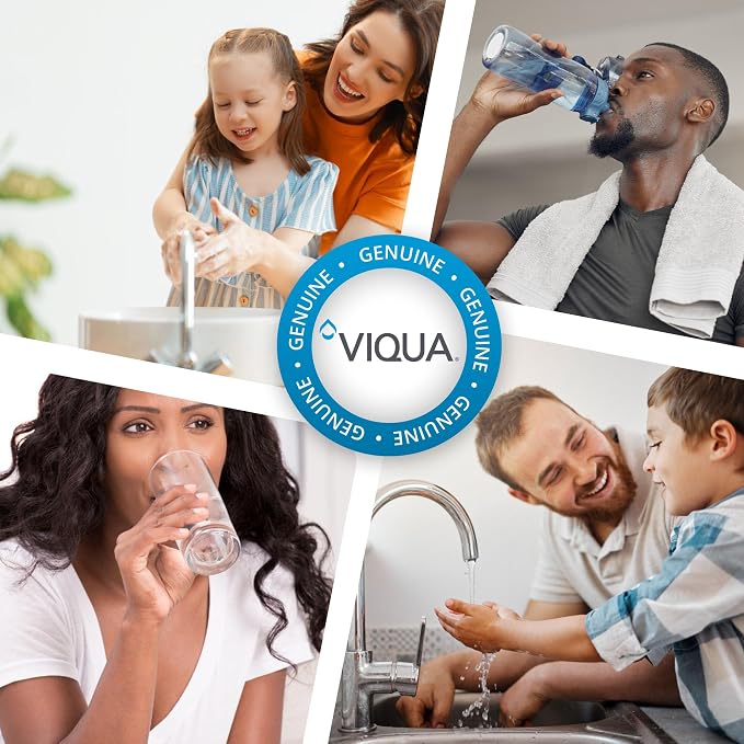 Viqua C2-01 Carbon Block Water Filter Cartridge – 10" x 4.5", 10 Micron, High Flow 6.5 GPM – Reduces Chlorine, Taste & Odor – Fits Standard 10-Inch Housings – NSF Certified