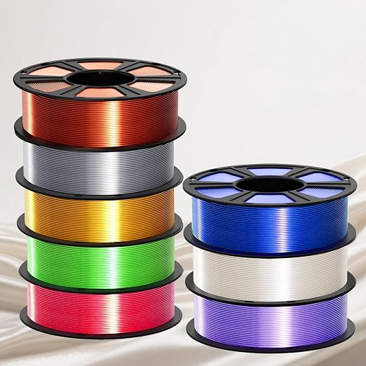 Geeetech Silk Rainbow PLA Filament 1.75mm, 3D Printer Multicolor Filament, Color Changing Filament 1kg (2.2lbs) 1 Spool, Dimensional Accuracy +/- 0.02 mm