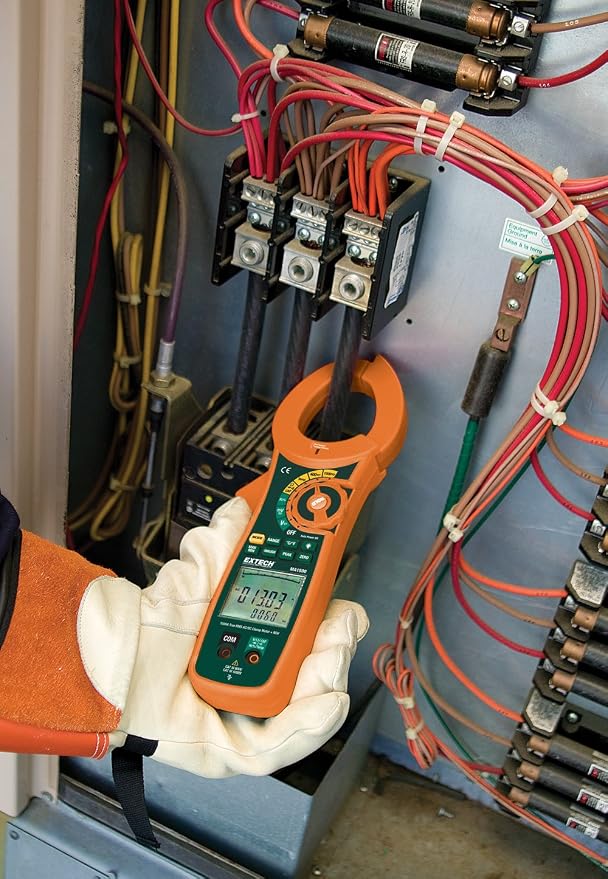 Extech MA1500: 1500A True RMS AC/DC Clamp Meter + NCV | 1500A AC/DC, True RMS, 0.7in jaw, variable frequency control (VFC), low pass filter, NCV, relative