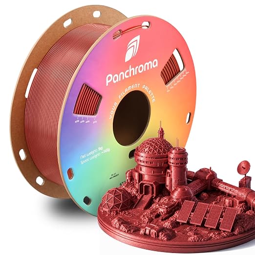 Polymaker Panchroma Starlight PLA Filament 1.75mm for 3D Printing, Mars | Neatly Wound, Starry Sky PLA 1kg, Easy Print & Smooth Feeding, Compatible with Bambu Lab & Most 3D Printers