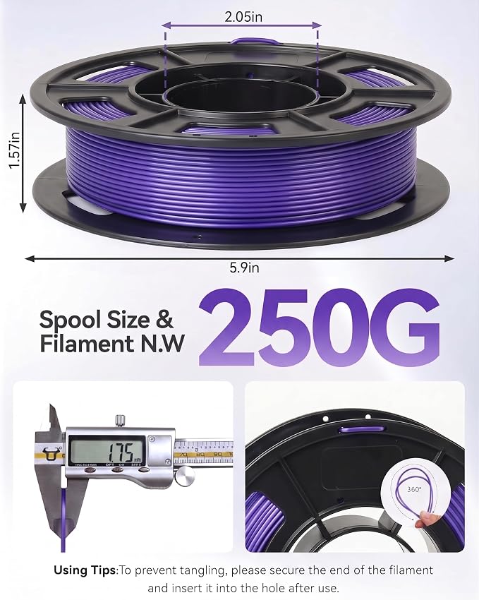3D Printer Filament 1.75mm Filajoy3D 3D Printing Filament 250g*4 Dimensional Accuracy +/- 0.02mm for Most FDM 3D Printers