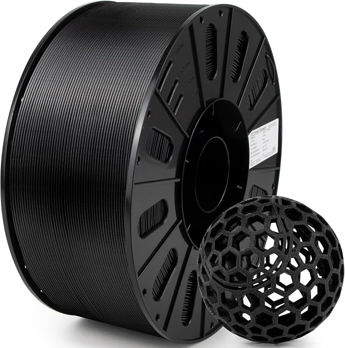 iSANMATE Carbon Fiber ASA Filament 1.75mm, ASA CF Bundle UV/Rain/Heat Resistant Tough 3D Printer Filament, Perfect for Outdoor Functional Parts, Black 3KG