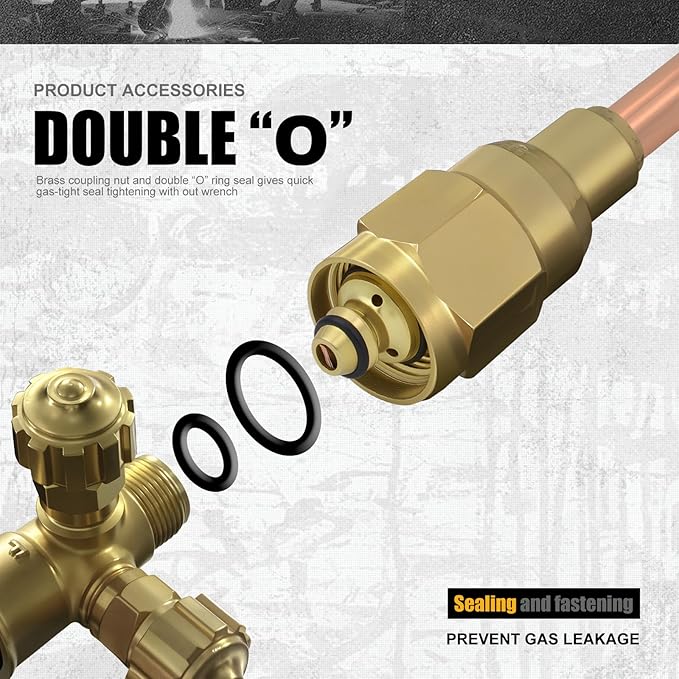 Ligth Duty Welding/Brazing Series "J" Torch Handle with Welding Tips, with Check Valves