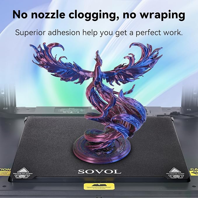 Sovol PLA Filament Silk Tri Color Co-Extrusion 1.75mm, 3D Printer Filament 1kg/ 2.2lbs, Shiny Silk Dark Red Green Blue 3 in 1 Coextrusion PLA Material +/-0.03mm