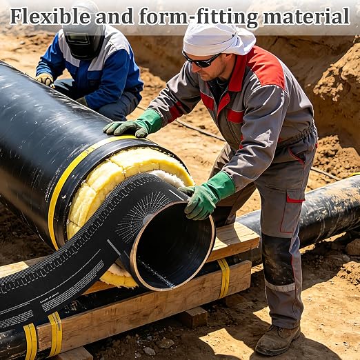 Flexible Pipe Measuring Tool – Bendable Ruler for Curved Surfaces, Hose & Pipe Measurement, Dual Scale Inches/cm, Flexible Ruler Set for Plumbing, HVAC, Automotive, DIY (1)