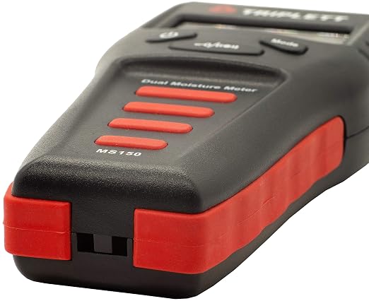 Triplett Pin/Pinless Non-Invasive Moisture Meter for Wood and Building Materials with Audible Indicator (MS150)