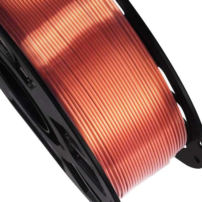 Silk Shiny Metallic Copper PLA Filament, 1kg 2.2lbs 1.75mm 3D Printing Material, Widely Support for FDM 3D Printer, Easy to 3D Print by BBLIFE