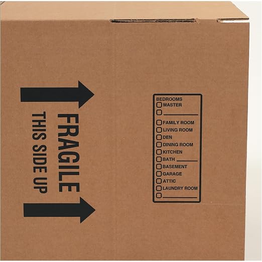 Box USA Shipping Boxes 24"L x 18"W X 18"H 10-Pack Deluxe Packing Corrugated Boxes for Moving, Shipping, Mailing, Packing, Packaging and Storage