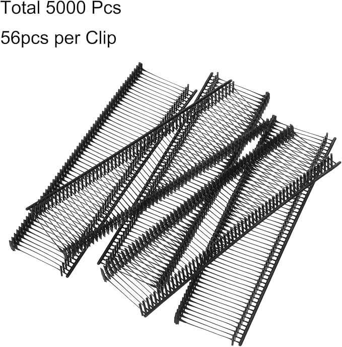 uxcell 5000pcs Standard Tagging Gun Fasteners 30mm Tagging Barbs Pins PP Plastic Tag for Price Tagging Gun, Clothing Tags Gun Attachments for Clothes Bag Fabric, Black