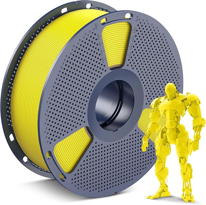 SUNLU PLA Filament 1.75mm, Neatly Wound 3D Printer Filament 1.75mm Dimensional Accuracy +/- 0.02mm, Fit Most FDM 3D Printers, 1kg Spool (2.2lbs), 330 Meters, Yellow