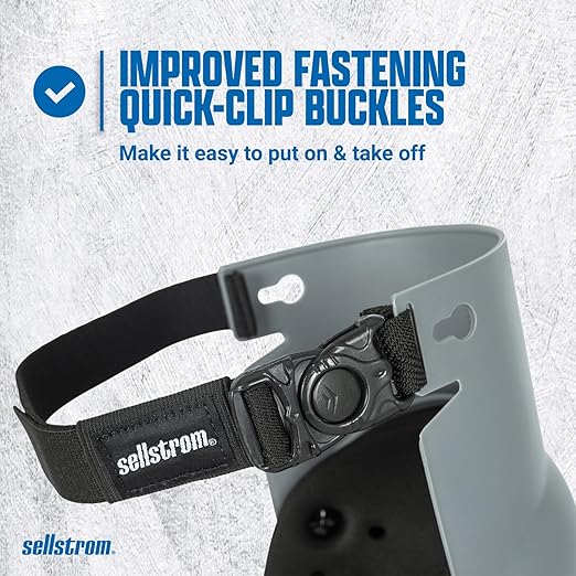 Sellstrom Ultra Flex KneePro Professional Knee Pads for Men & Women with Thick Foam Cushioning & Heavy Duty Hard Outer Shell - Adjustable Straps with Quick-Clips & Ergonomic Metal Hinges - for Construction Work, Gardening, Roofing, Flooring