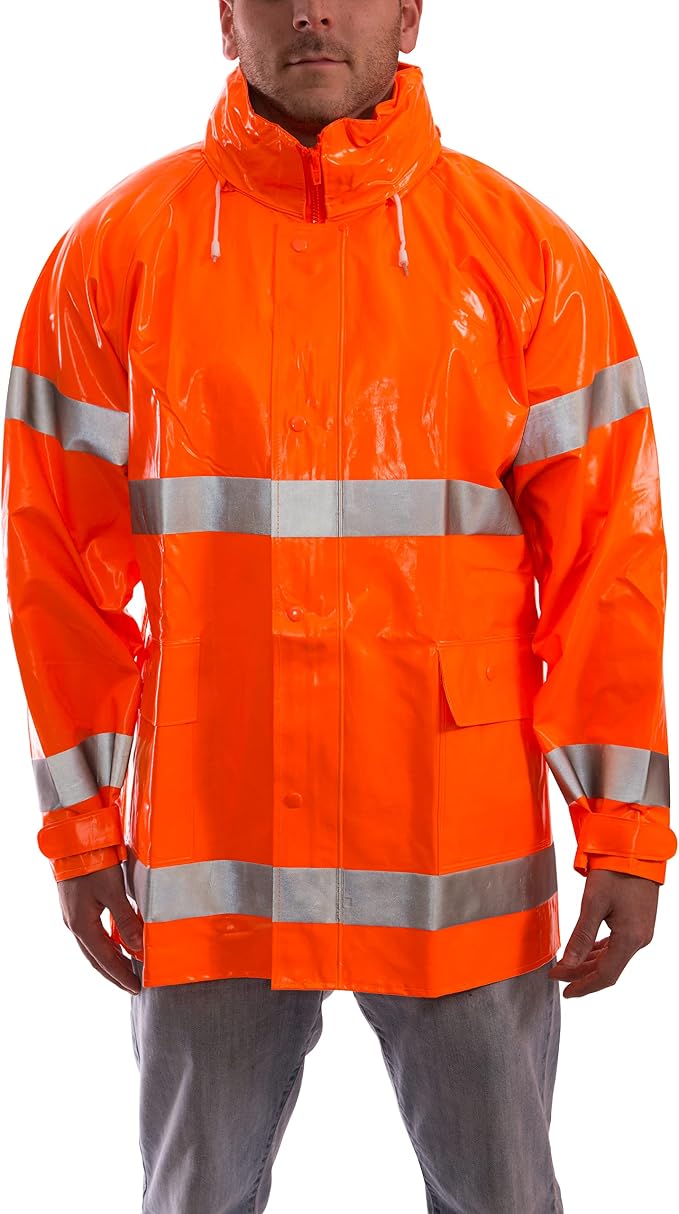 Tingley Standard Comfort-Brite High Visibility Jacket with Attached Hood