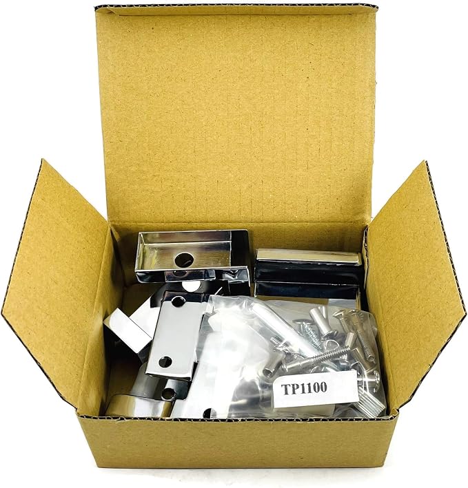 TP 1100 Toilet Partition Die Cast Zamac Complete Inswing Door Hardware Set, 1 in. Door 1-1/4 in. Pilaster