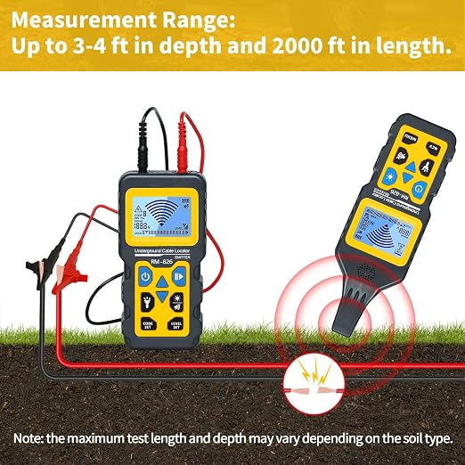 Cable Tester Wire Tracker, Underground Cable Locator | for Dog Fence Cables, Test Short Circuit Breaker of Wall