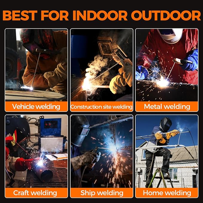 250A Aluminum Pulsed MIG Welder 110V/220V, 6 in 1 Gasless Flux Core MIG/Gas MIG(MAG) /Single Pulse MIG/Lift TIG/Stick/2T 4T Spot Multiprocess Welder with Synergic/Manual Control Welding Machine