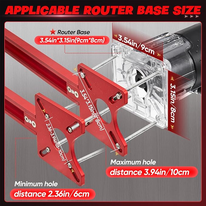 Saker Contour Gauge-Saker New 4 in 1 Router Milling Groove Bracket
