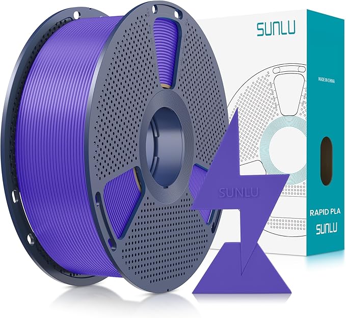 SUNLU High Speed PLA Filament 1.75mm, 1KG Lavender Purple | 30mm/s - 600mm/s Print Range, High Speed 3D Printer Filament, Fast Printing, Neatly Wound, Dimensional Accuracy +/- 0.02mm