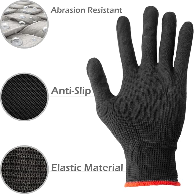 Vinyl Wrap Tool Kit Window Tint Kits for Automotive Vinyl Wrap, Window Film Installation, Include 7PCS Tinting Squeegee, Felt Squeegee, Vinyl Wrap Gloves, Cleaning Cloth and Snap-Off Utility Knife