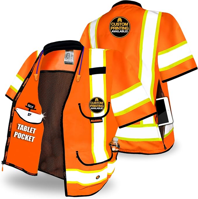 KwikSafety GODFATHER Safety Vest Class 2 & Class 3 ANSI OSHA Hi Vis Vest