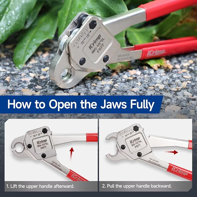 iCrimp Stainless Steel Pressing Sleeves Crimping Tool for PEX Pipe (1/2-Inch)