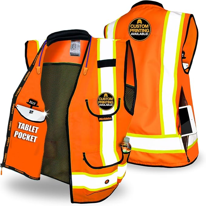 KwikSafety GODFATHER Safety Vest Class 2 & Class 3 ANSI OSHA Hi Vis Vest