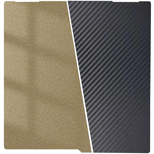 430x430mm for Kobra 3 Max PET PEI Build Plate Smooth Carbon and Textured Double Sides Spring Steel Bed Magnetic Flex Sheet for Anycubic Kobra 3 Max Combo Accesseries 3D Printer