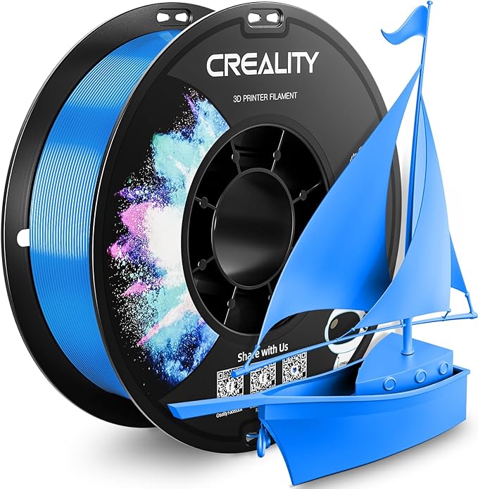 CREALITY PETG Filament 1.75mm 3D Printer Filament, 1kg (2.2lb) Neatly Wound Spool, Dimensional Accuracy ±0.03mm, 2026 Latest Batch, Fit for Ender, Bambu Lab, Anycubic,ELEGOO FDM Printers, Digital Blue