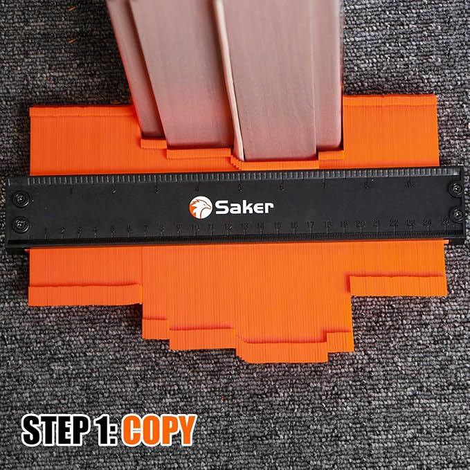 Saker Contour Gauge (10Inch) Profile Tool with Adjustable Lock,Fathers Day Gifts for Men Women Dad Boyfriend Husband-Precisely Copy Irregular Shape Duplicator-Cool Gadgets for Woodworking Tool Tracing
