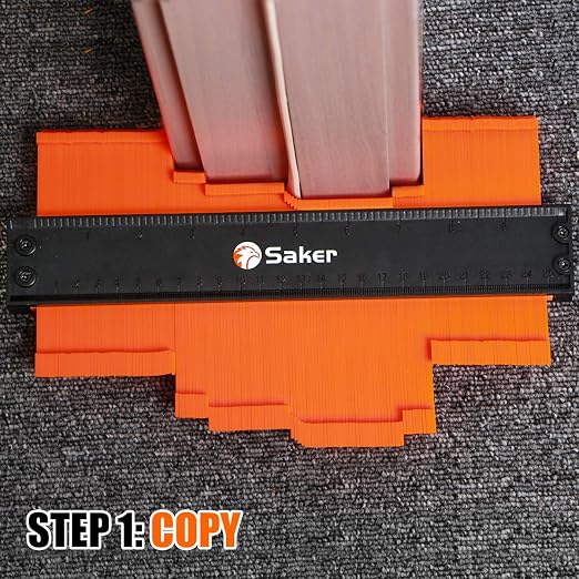 Saker Contour Gauge Duplication-Adjustable Lock-Precisely Copy Irregular Shape-Irregular Woodworking Tracing-Must Have Tool for DIY Handyman Men Husband Dad 10 Inch+5 Inch