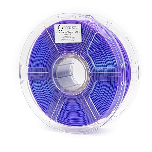 Cookiecad Witchcraft Shiny Iridescent Holographic PETG 3D Printer Filament 1.75mm 1kg