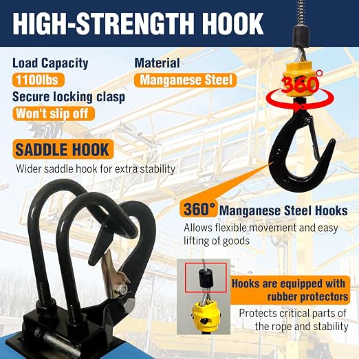 3-in-1 Electric Hoist Winch with Wire Wireless Remote Control,1100lb Portable Electric Power Winch,1500W Electric Hoist Crane,26FT Lifting Height, for Warehouse, Lifting Towing, Garage