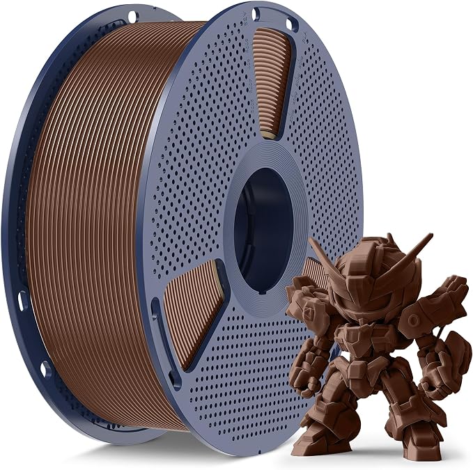 SUNLU High Speed PLA Filament 1.75mm, Meta Chocolate 1KG Spool | ±0.02mm accuracy, tough impact resistant, neat wound no tangles, fits FDM printers, PLA Meta 1.75mm Chocolate 1KG (2.2lbs)