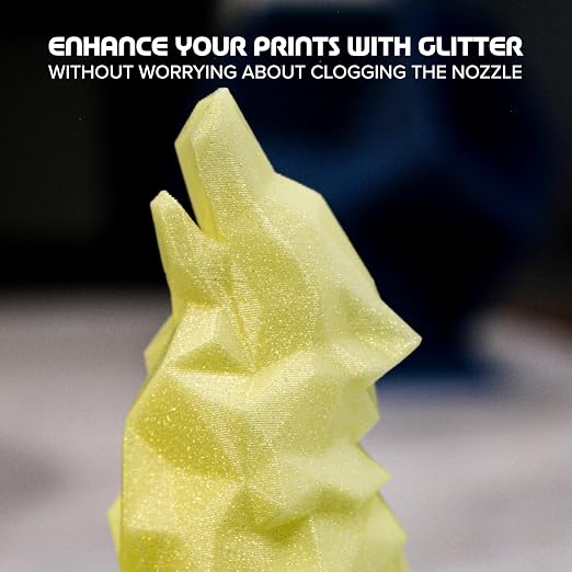 Polymaker Panchroma Celestial PLA Filament 1.75mm 1kg, Light Yellow | Neatly Wound Glitter PLA for Easy Print & Smooth Feeding, Compatible with Bambu Lab & Most 3D Printers