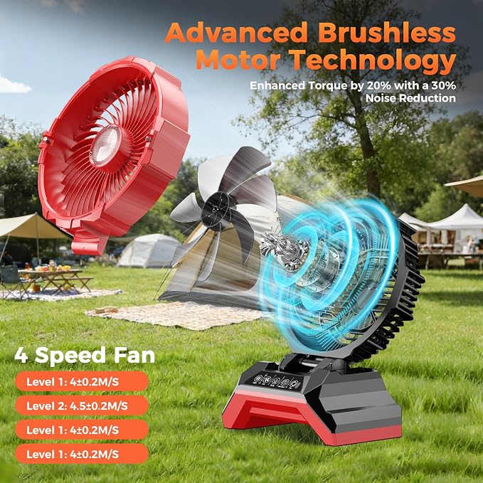 Portable Misting Fan with 30L Water Tank, 2-in-1 Rolling Mist Fan with Wheels, 30000mAh Rechargeable Battery Operated Cooling Station with Remote for Golf Cart, Patio, Camping, Outside & Travel