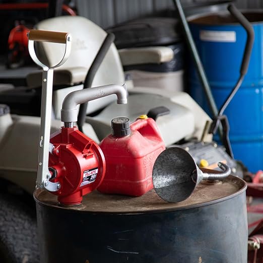 Fill-Rite FR151 Piston Hand Pump with Suction Tube and Pail Spout