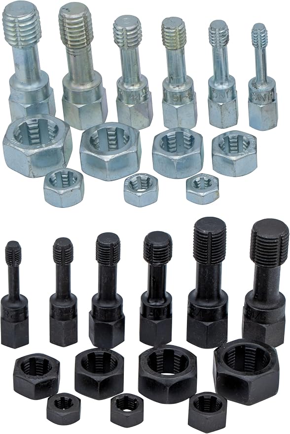Lang Tools 2581 26-Piece Thread Restorer Tap and Die Set, black