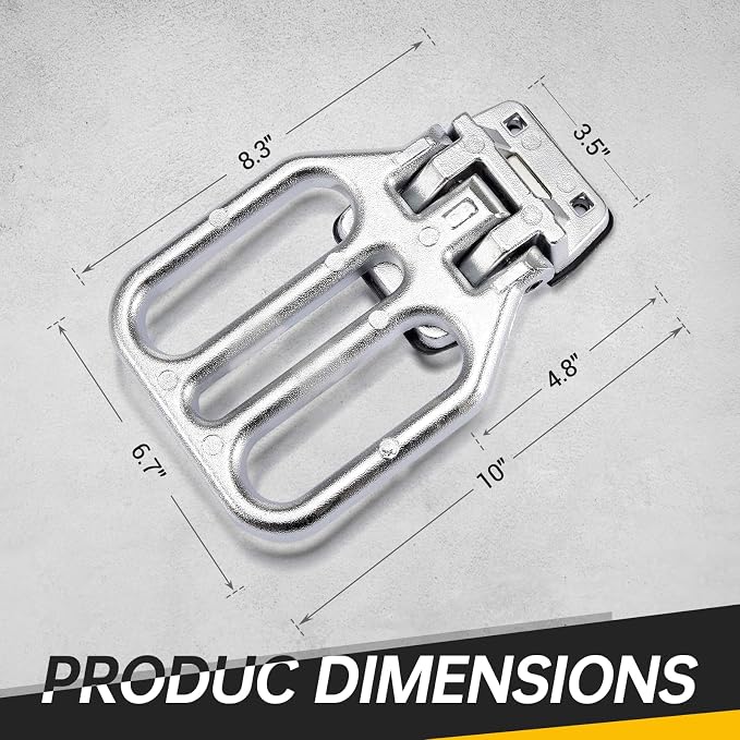 Folding Step 2 Pack Large Chrome-Plated for Truck Heavy-Duty Fold Down Utility Body Step Grab flip-up Handle Step 6.75 x 8.56 Inch Platform for Truck,Trailers, Busses, Boat, RV, Camper