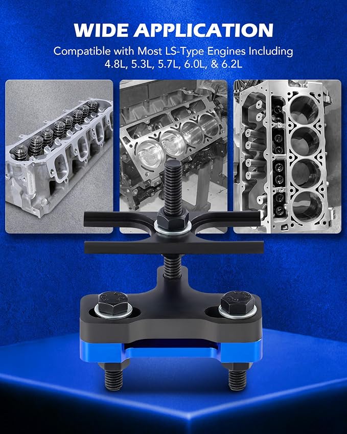 Orion Motor Tech LS Valve Spring Compressor Tool, Valve Spring Removal Tool Compatible with LS1 LS2 LS3 LS6 4.8 5.3 5.7 6.0 6.2 Engines, Automotive Valve Seal Adjustment Removal Installation Tool