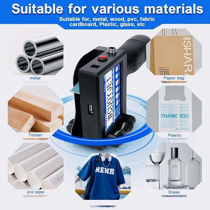 Handheld Printer Ink Original Solvent Fast-Drying 42ML Black Ink Replacement for H760 Handheld Inkjet Printer Ink Cartridge
