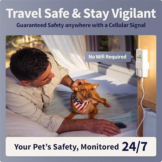 MarCELL RV Temperature Monitor for Pets Watch Bundle (Verizon) – Cellular Temperature Monitor, Humidity & Power Monitor for RV Pet Safety, RV Pet Monitor and Alarm