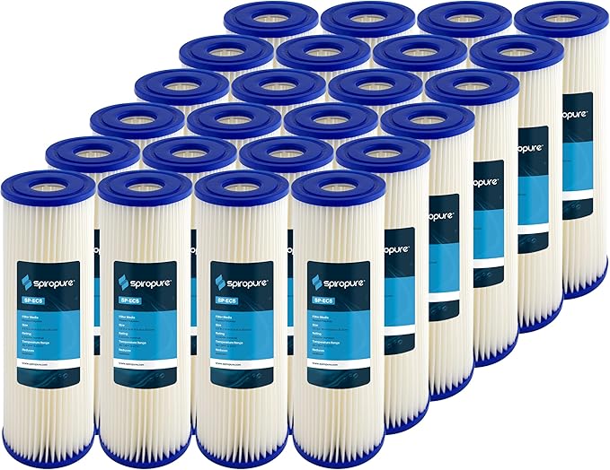 SpiroPure 10x2.5 5 Micron Sediment Water Filter ECP5-10 255482-43 (24 Pack)