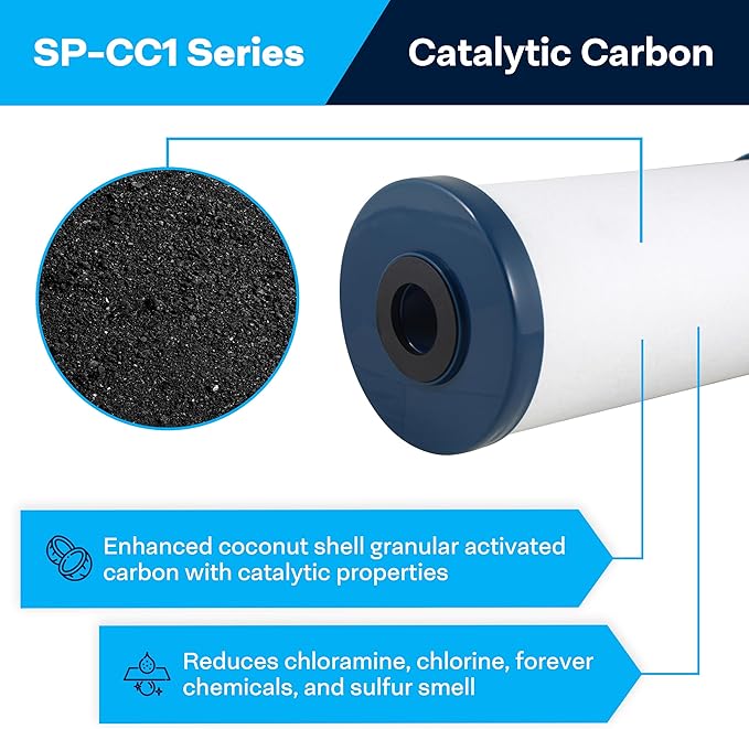 SpiroPure SP-CC1-BB 10x4.5 Catalytic Carbon Water Filter Cartridge