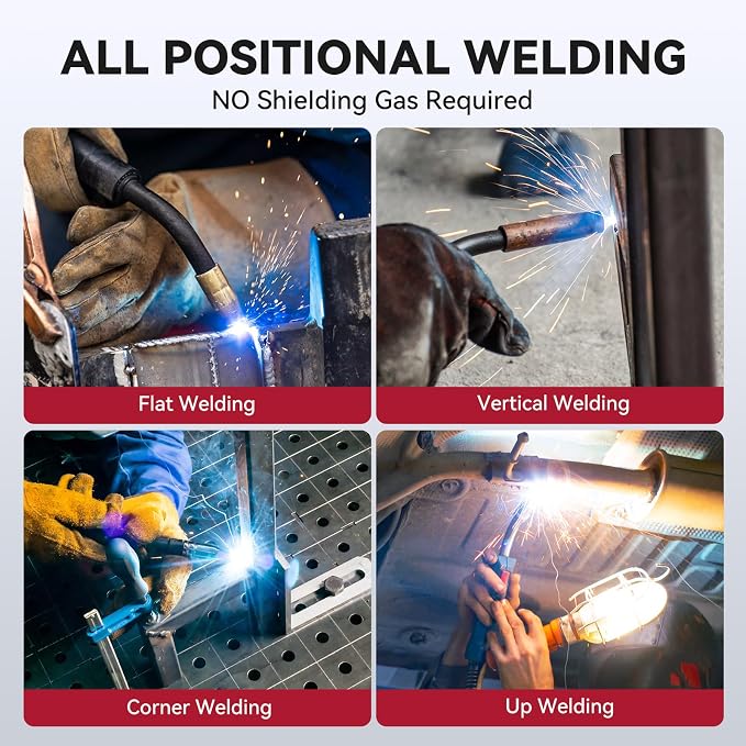 ARCCAPTAIN Flux Core Welding Wire .030", E71T-GS Mig Welding Wir 2-Pound X 2 Spool Gasless Mild Carbon Steel Compatible With Lincoln Miller Forney Harbor Welder, Pack of 2