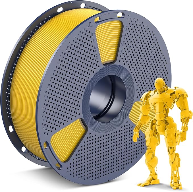SUNLU PLA 3D Printer Filament PLA Filament 1.75mm, Neatly Wound 3D Printing Filament 1.75mm, Dimensional Accuracy +/- 0.02 mm, Fit Most FDM 3D Printers, 1kg Spool (2.2lbs), Vivid Yellow
