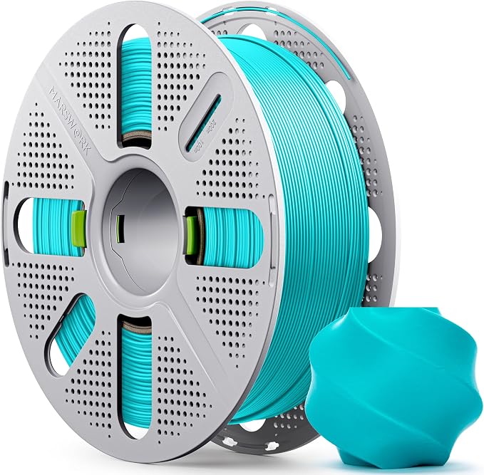 PLA Basic, Pre-Dried Filament with Quick-Swap Reusable Spool 1kg (2.2lbs), 1.75mm 3D Printing Filament Teal, Compatible with Bambu Lab 3D Printers – Turquoise