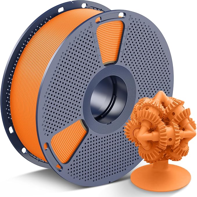SUNLU 3D Printer ASA Filament 1.75mm, 1KG（Sunny Orange） | UV/Rain/Heat Resistant Tough 3D Printer Filament, Great for Printing Outdoor Functional Mechanical Parts, 1kg Spool (2.2lbs)