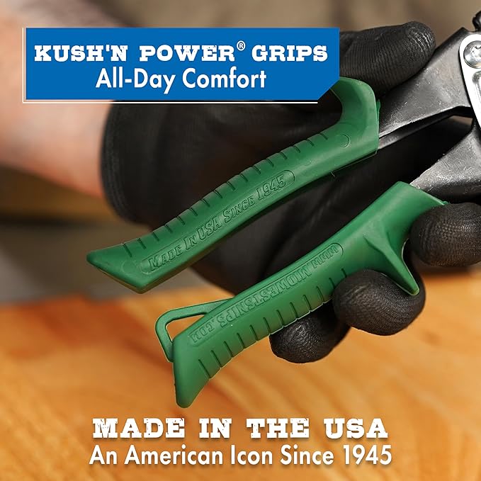 MIDWEST Blackout Series Aviation Snip - Right Cut Offset Tinner Shears, Made in the USA - MWT-6510RO