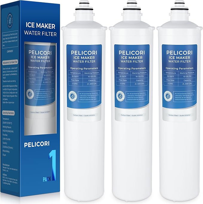 4HC-H/H9655-11 Water Filter Replacement, 3-Pack | Compatible with Hoshizaki H9655-11, Filtration System H9320-51, H9320-52, and H9320-53